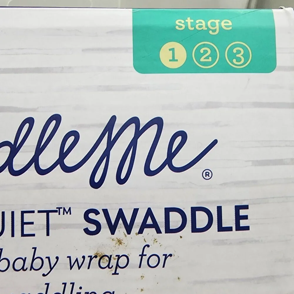 Swaddle Me Luxe Whisper Quiet Adjustable Wrap 2 Pack Pink Sun Size S/M